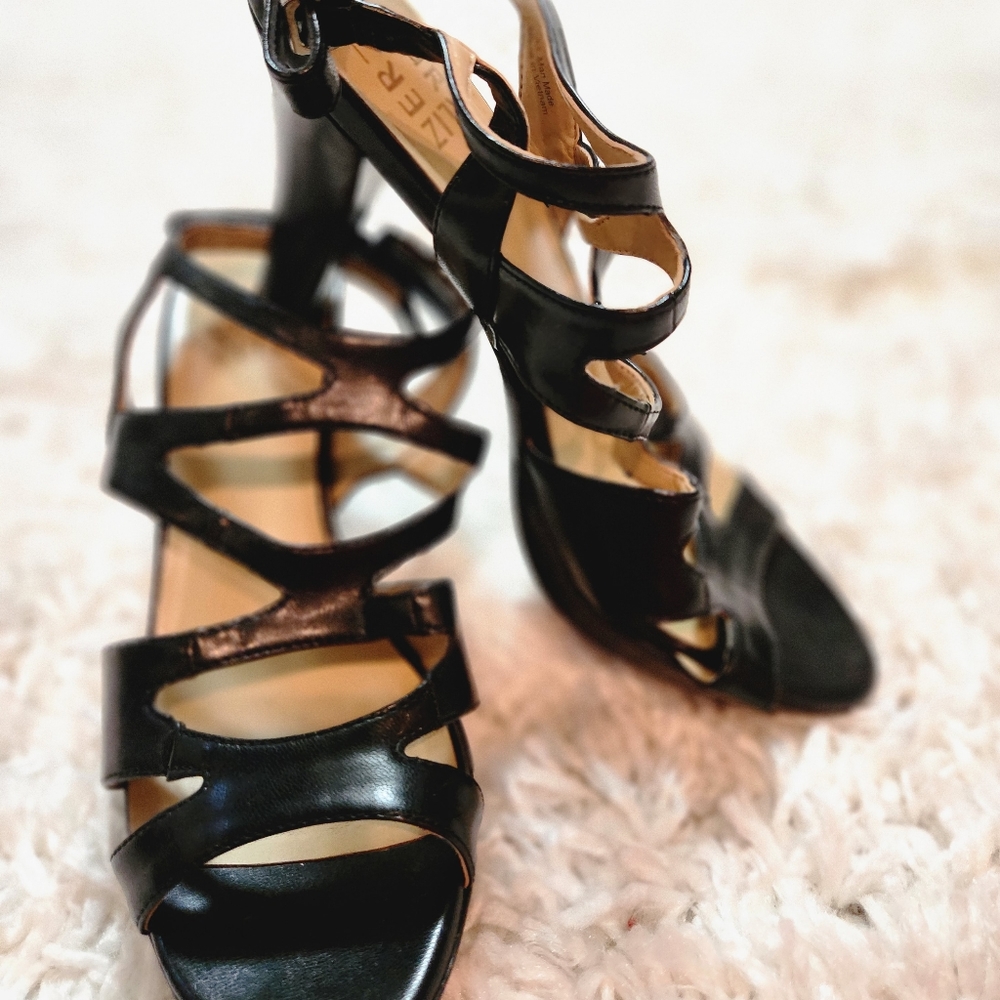 Stappy Black Heels
